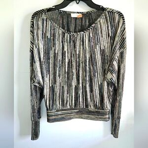 Ramy Brook Striped Metallic Women's Top